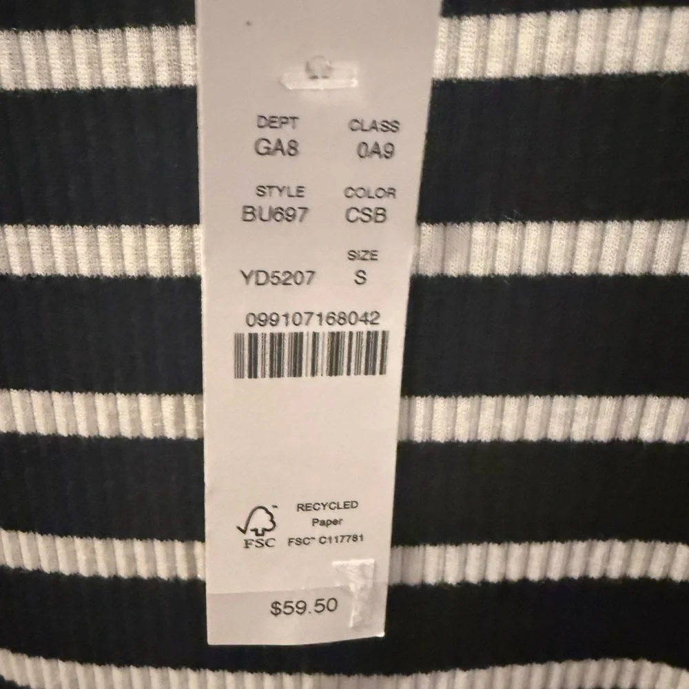 NWT J. Crew striped top